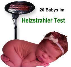 Im kritischen Heizstrahler Test geht es um die Folgen für das Baby.